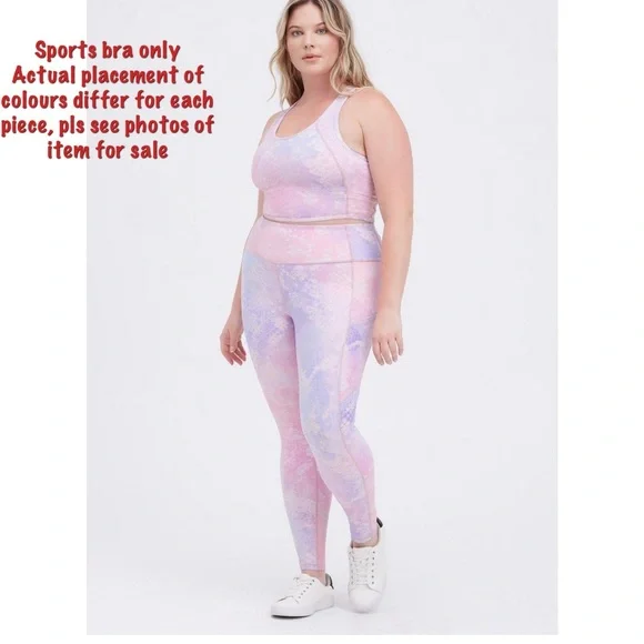 Torrid Longline Low Impact Sports Bra- Performance Core Purple Shine (updated) - Picture 3 of 15